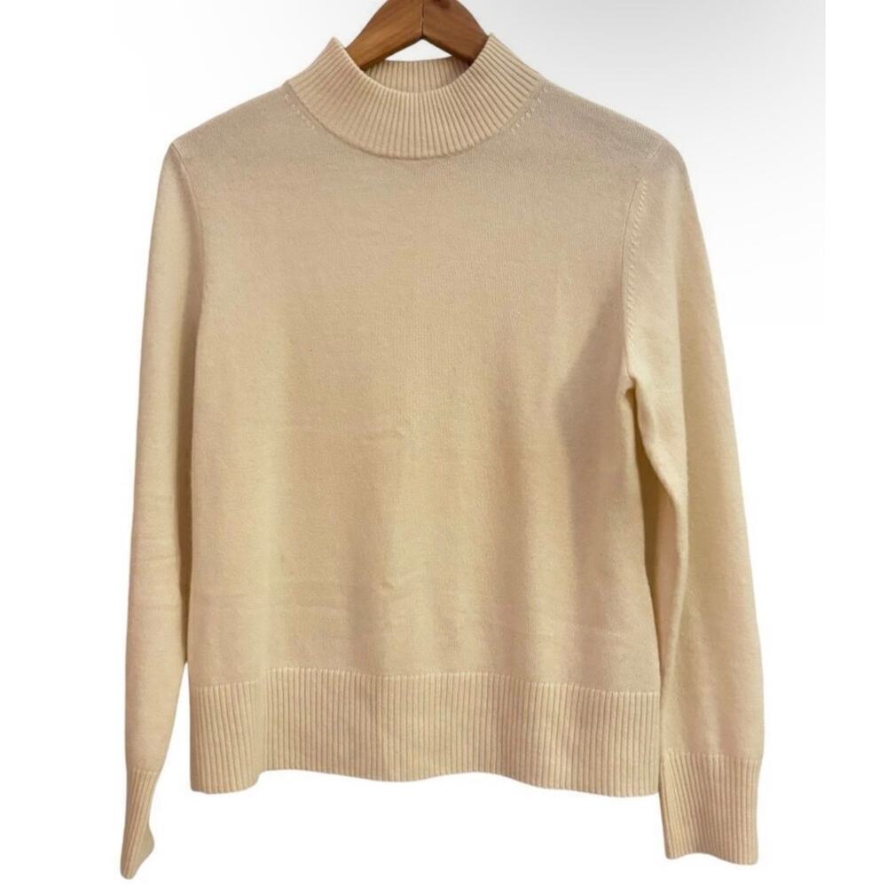 Investments Fine Cashmere 100% Cashmere Sweater Beige Minimalist Quiet Luxury View 2